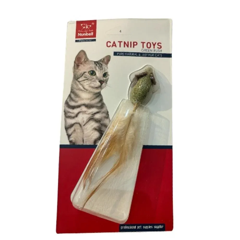 Nunbell CATNIP Mouse Chewy Toy for Cats