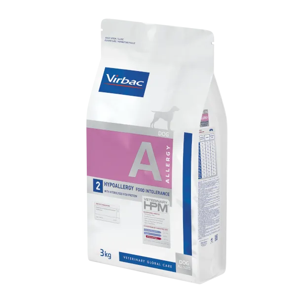Virbac Hypoallergic Dog Dry Food with Hydrolyzed Fish Protein - 3KG