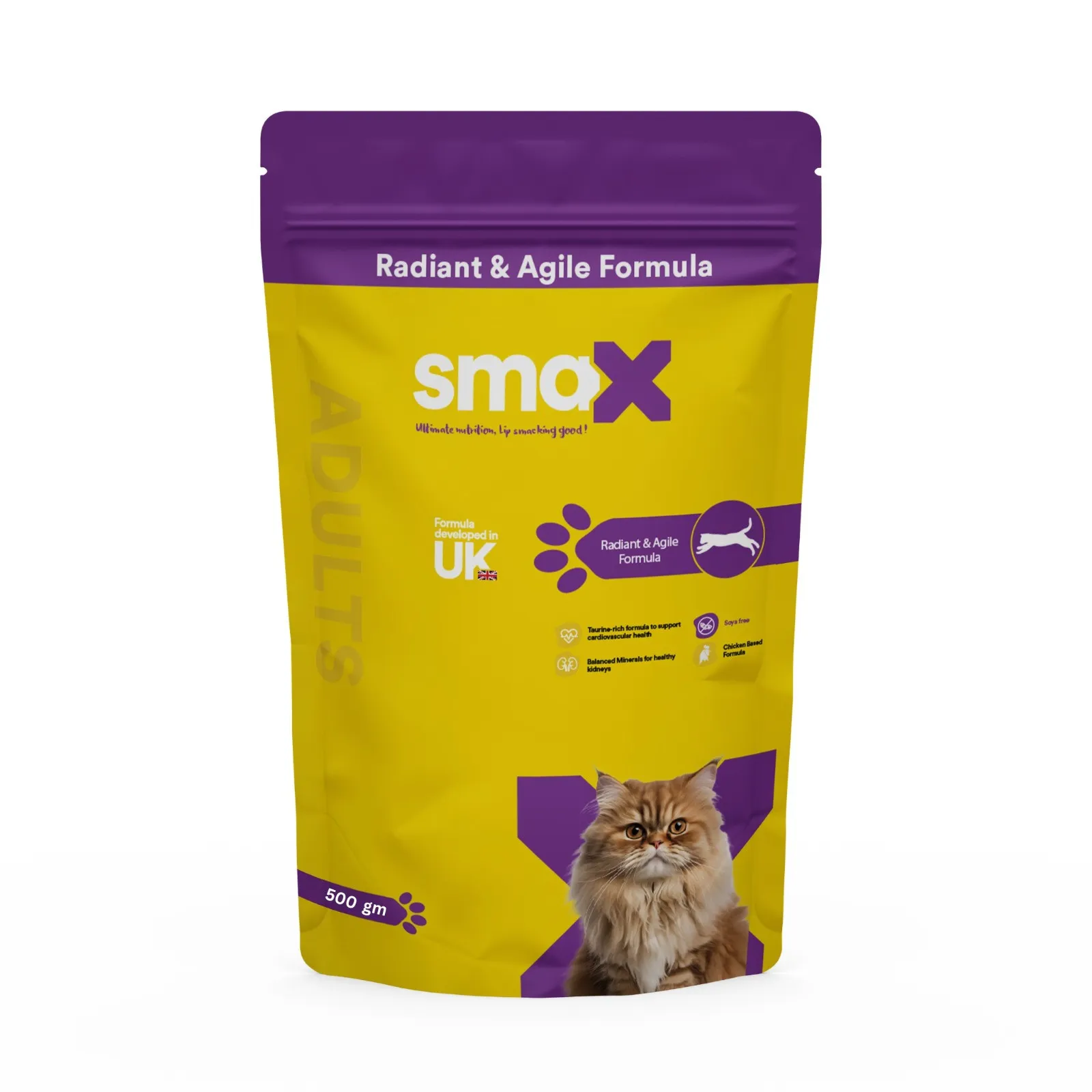 Smax Adult Cat Dry Food 500gm