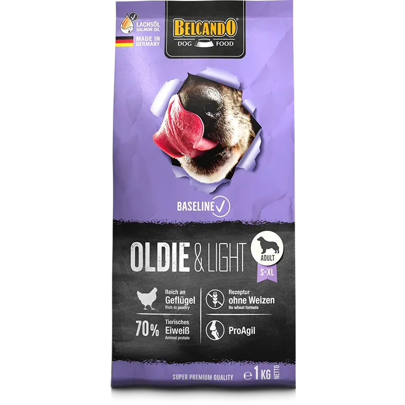 Belcando Baseline OLDIE & LIGHT for Adult Dogs 1kg