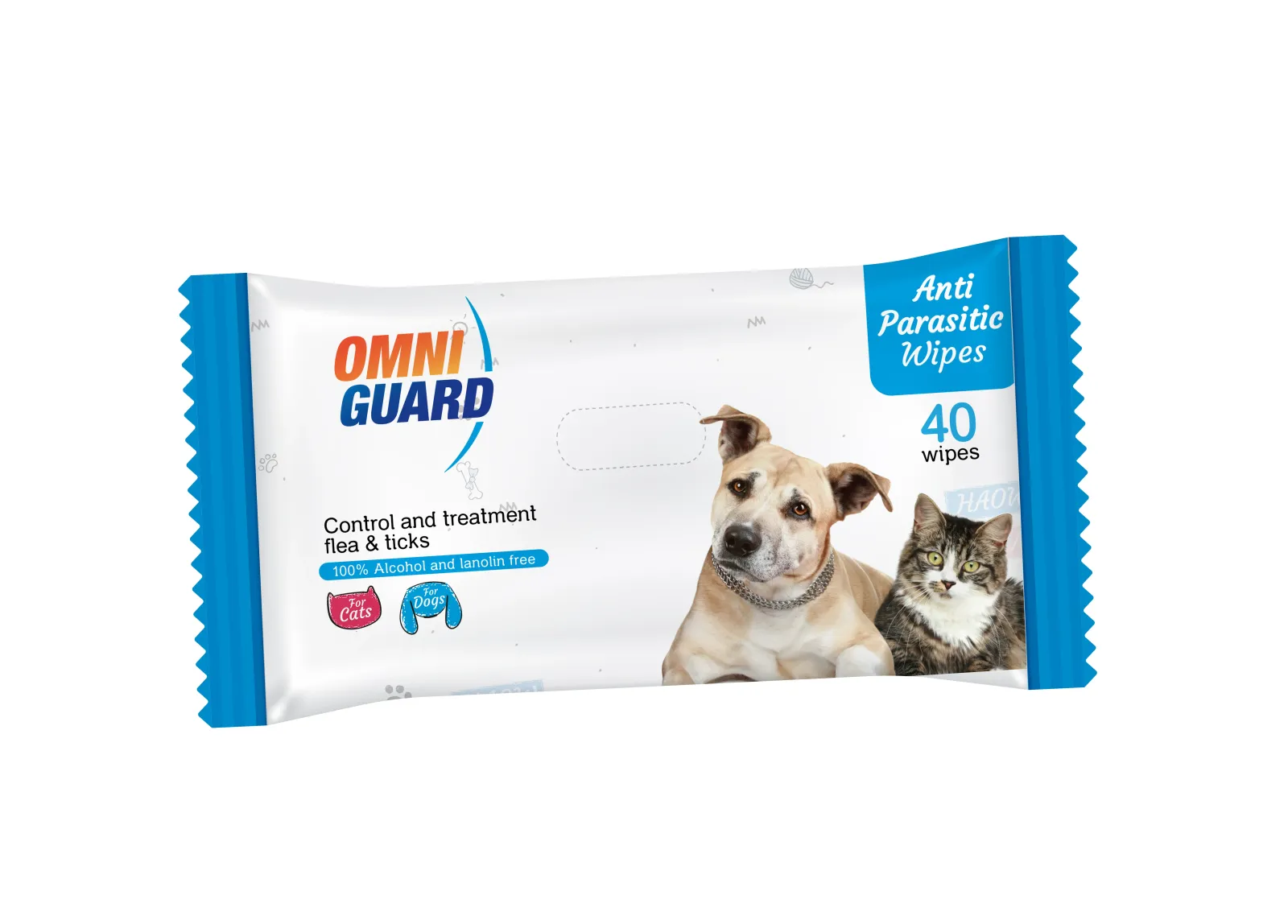 OmniGuard Anti Parasitic Wipes - 40 wipes