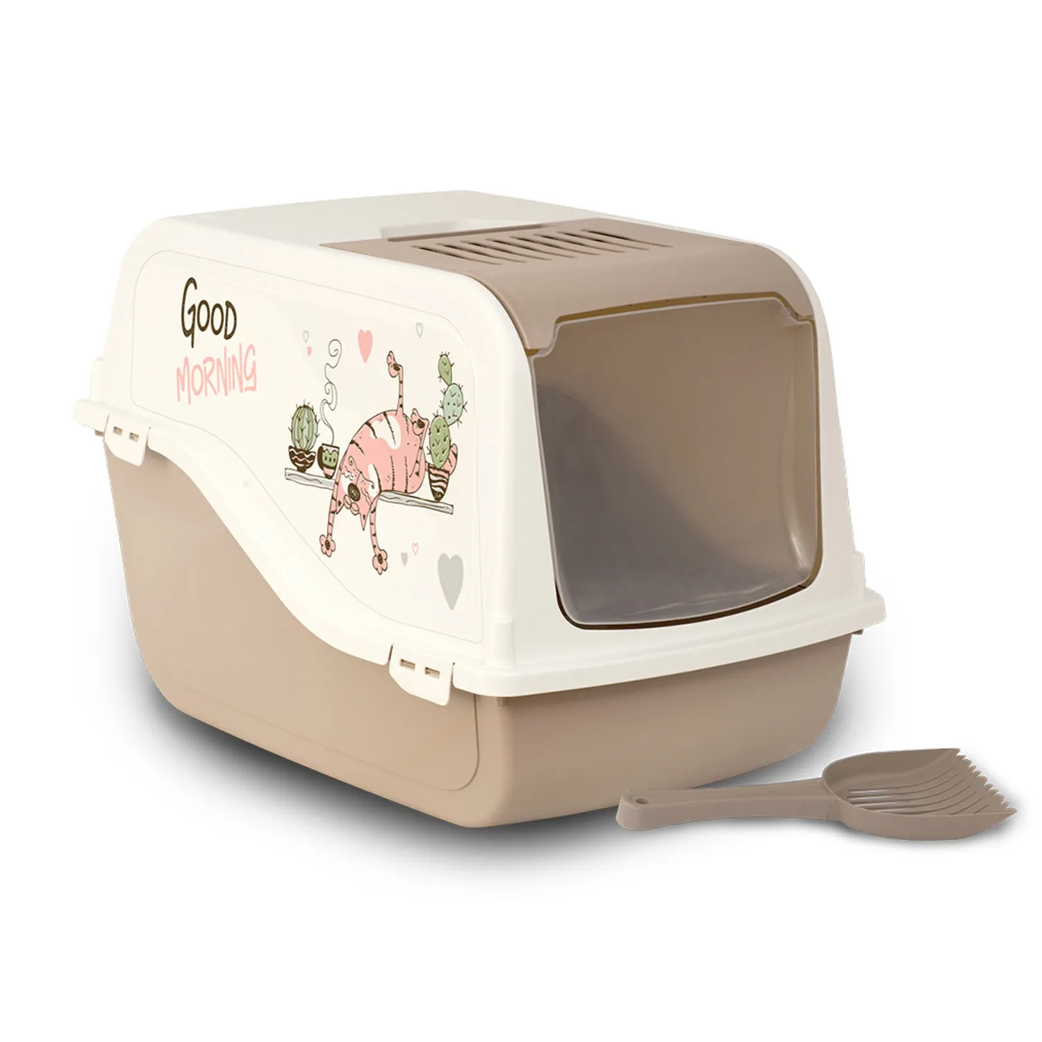 Bergamo Toilet Ariel Decal Top Free - Mocca