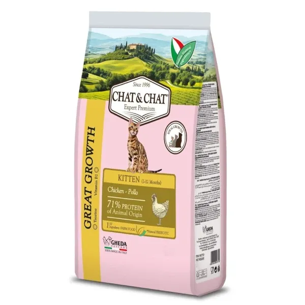Chat & Chat Kitten Rich in Chicken Dry Food 900 gm