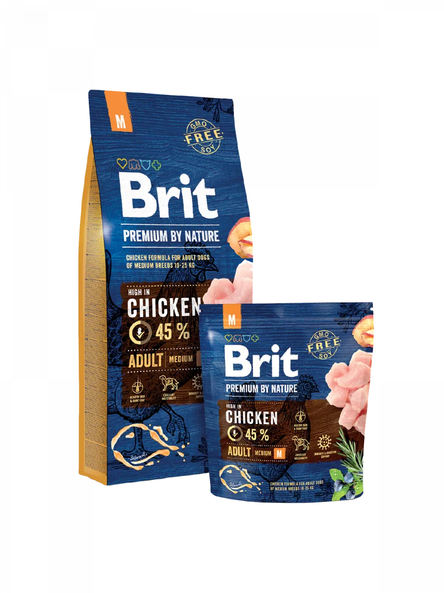 Brit Premium by Nature Adult Medium Breeds- 1Kg