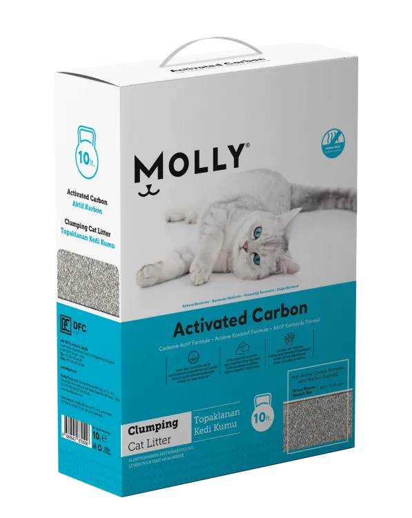 Molly Activated Carbon Clumping Cat Litter - 10L