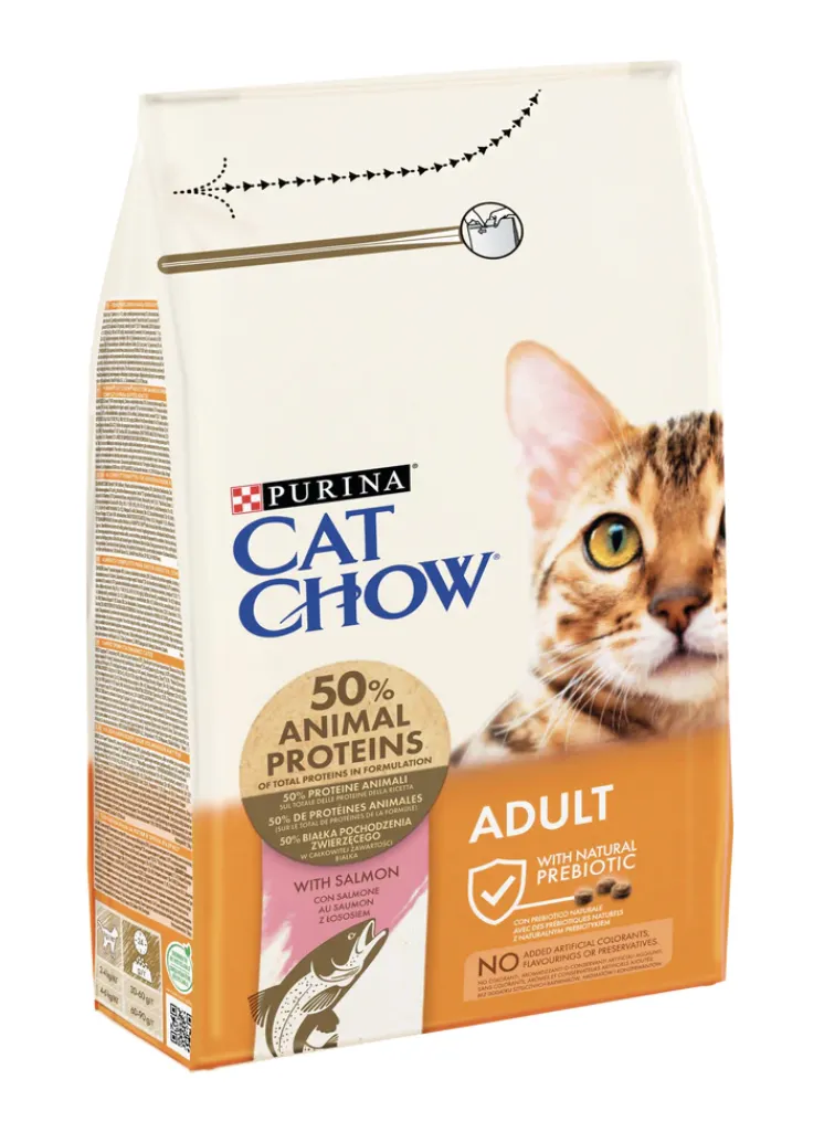 Cat Chow Rich in Salmon Adult Cat Dry food - 1.5KG