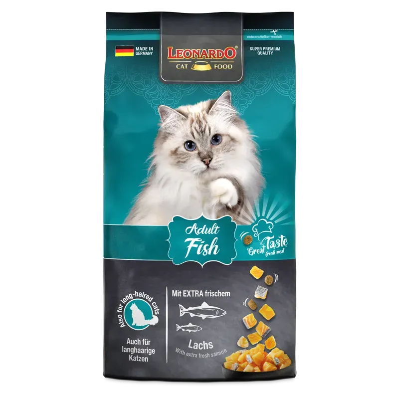 LEONARDO Adult Cat Dry Food with Fish 300gm