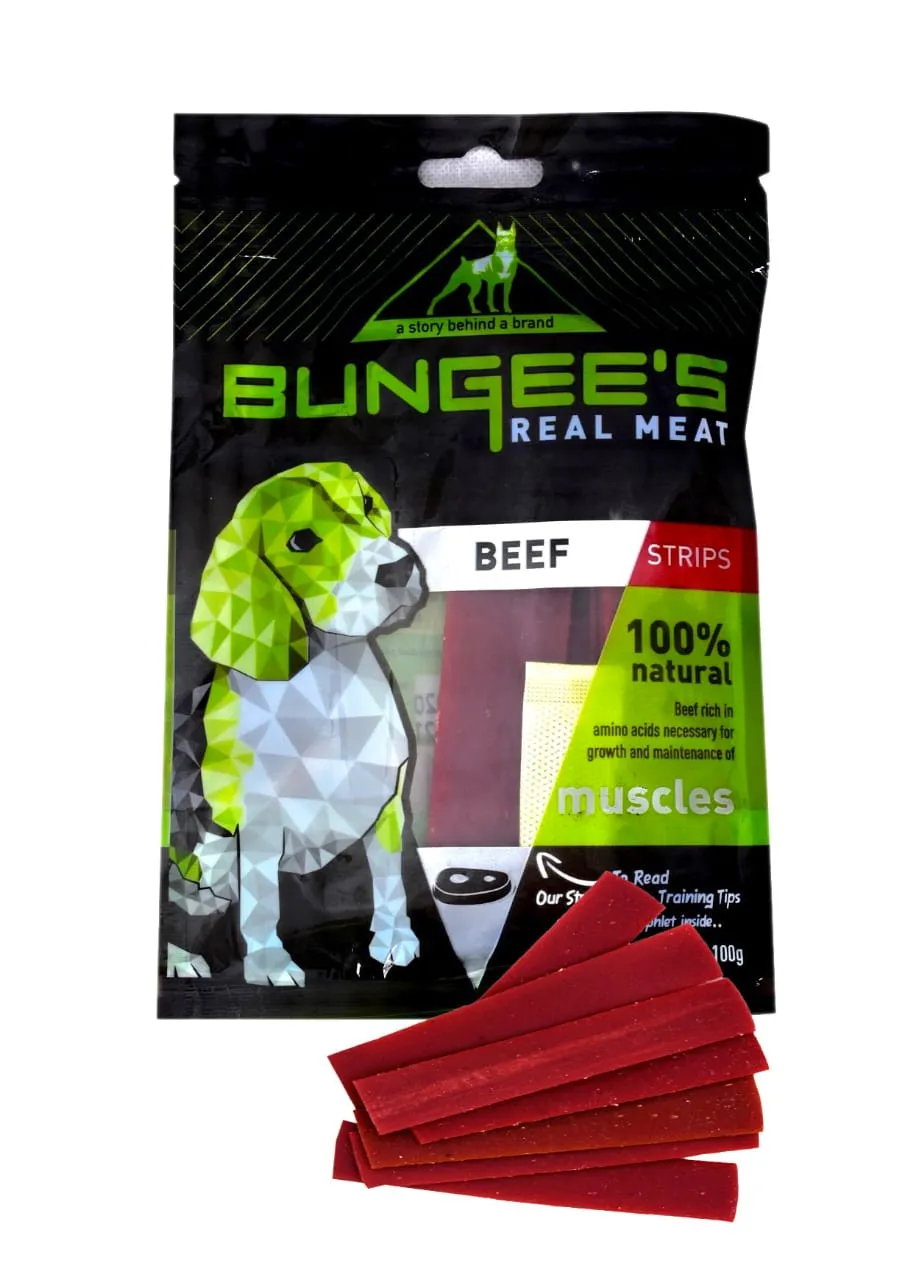 Bungee`s Beef Strips - 100gm