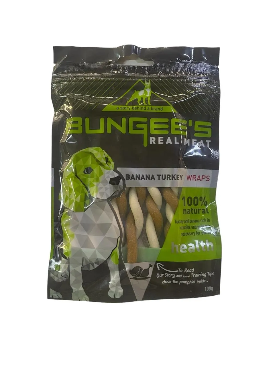 Bungee`s Banana Turkey Strips - 100gm