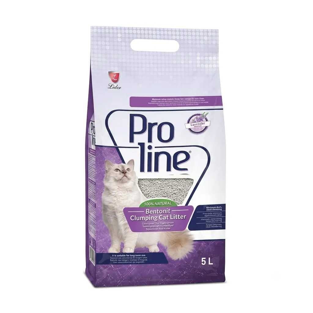 Proline Bentonite Clumping Cat Litter- Lavender -5L
