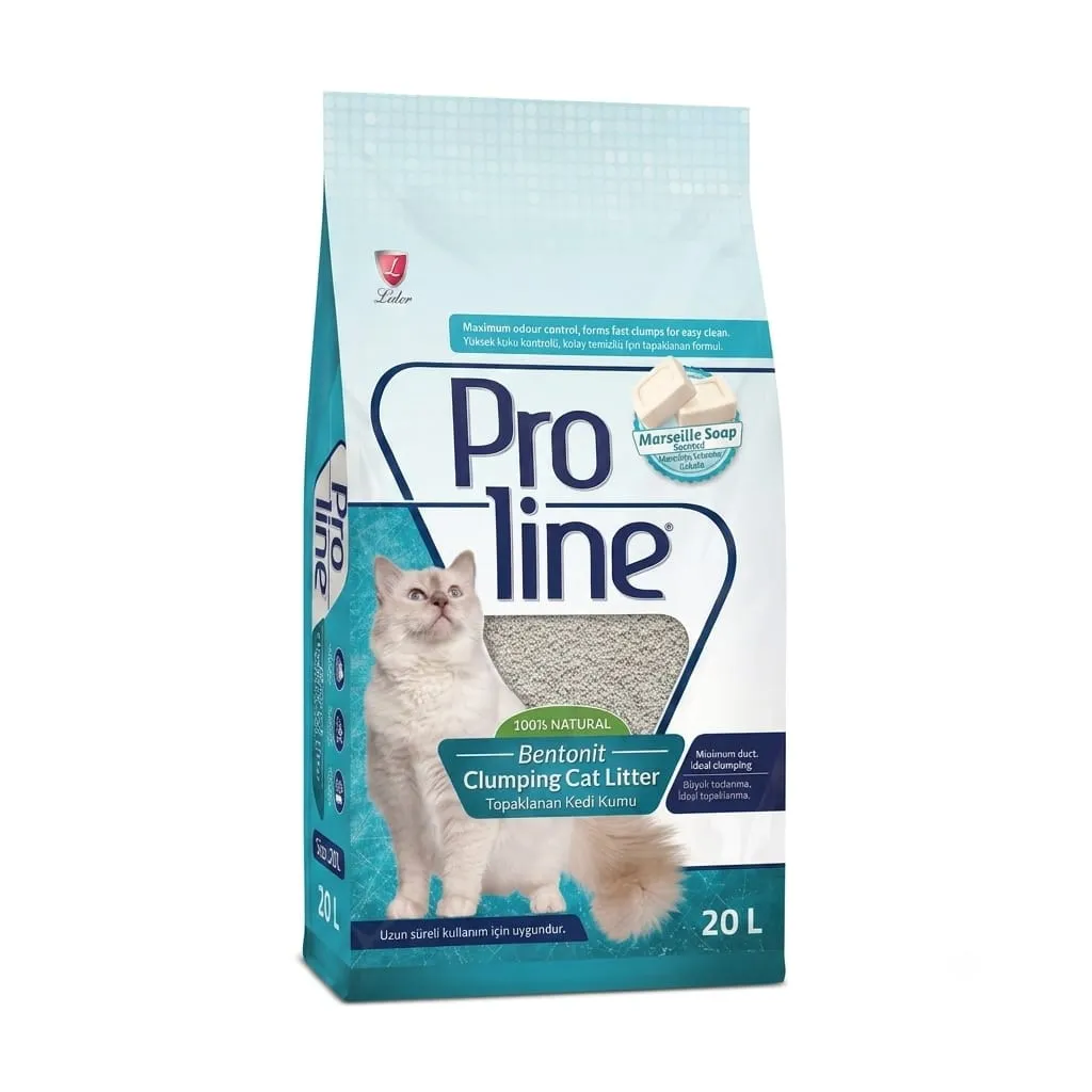Proline Bentonite Clumping Cat Litter -Marseille Soap -20L