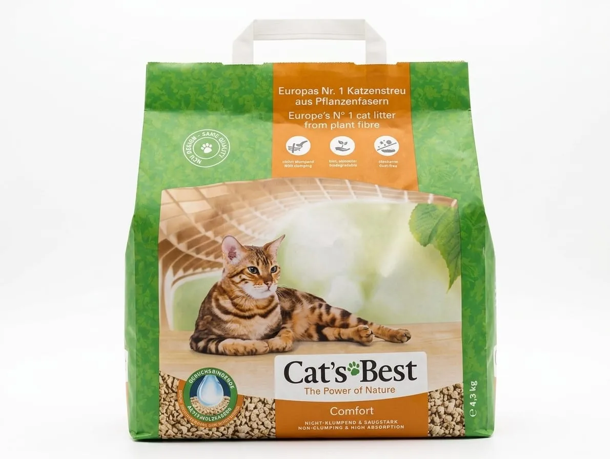 Cat's Best Comfort Non Clumping Cat Litter - 4.3KG