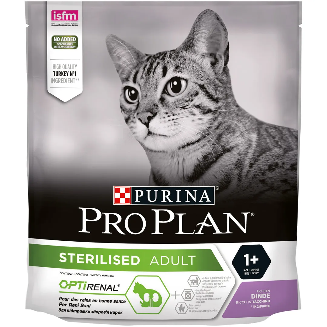 PRO PLAN Sterilised Adult 1+ year Rich in Turkey 400gm