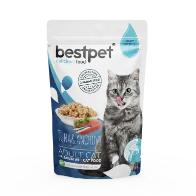 bestpet Tuna & Anchovy in Jelly Pouch 85gm