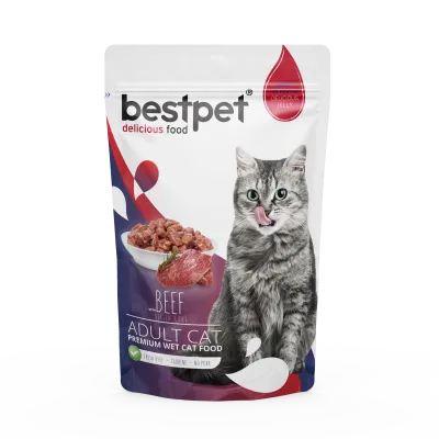 bestpet Beef in Jelly Pouch 85gm