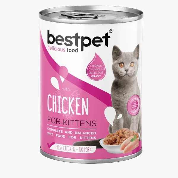 bestpet Chicken in Gravy for Kittens 400gm